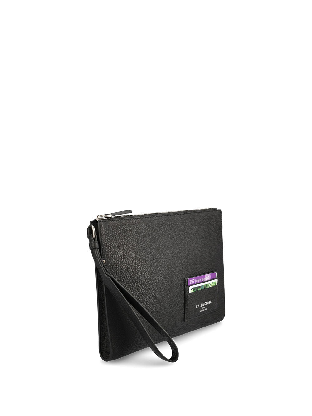 Balenciaga Men Leather Zipped Pouch BALENCIAGA
