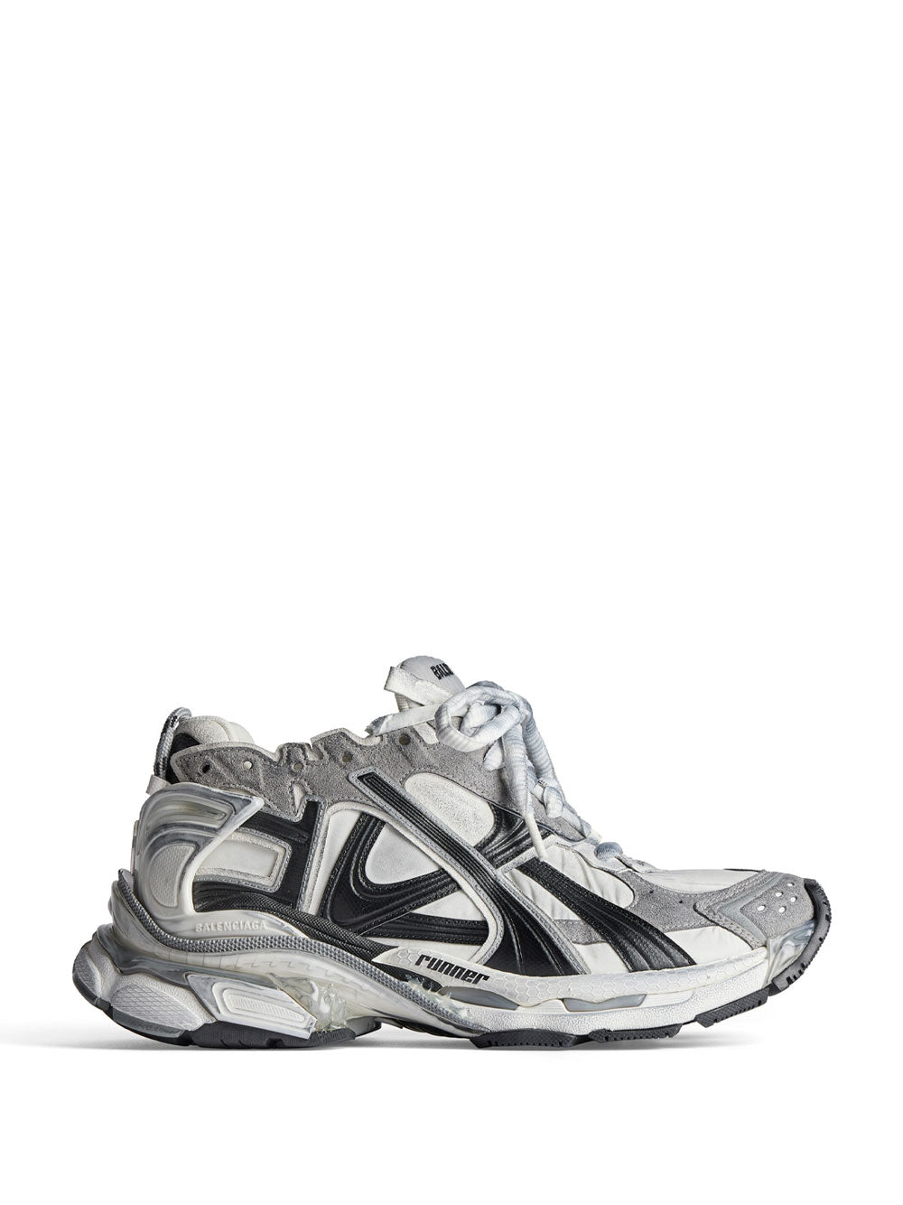 Balenciaga Men Nylon And Suede-Like Fabric Runner Sneakers BALENCIAGA