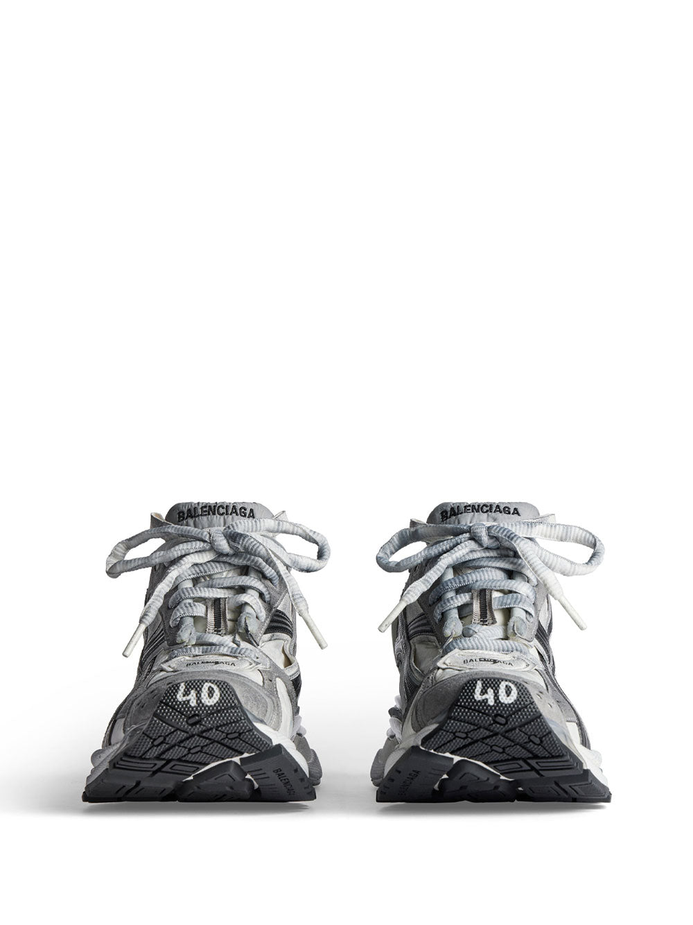 Balenciaga Men Nylon And Suede-Like Fabric Runner Sneakers BALENCIAGA