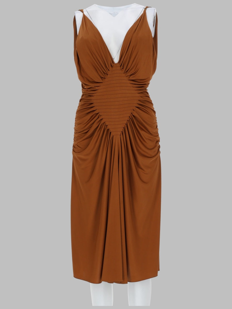 Versace Women Abito Midi In Jersey Di Viscosa VERSACE
