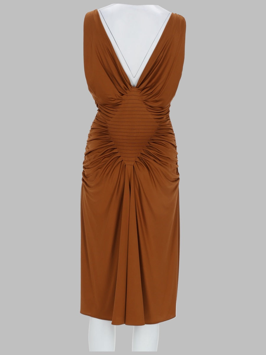 Versace Women Abito Midi In Jersey Di Viscosa VERSACE