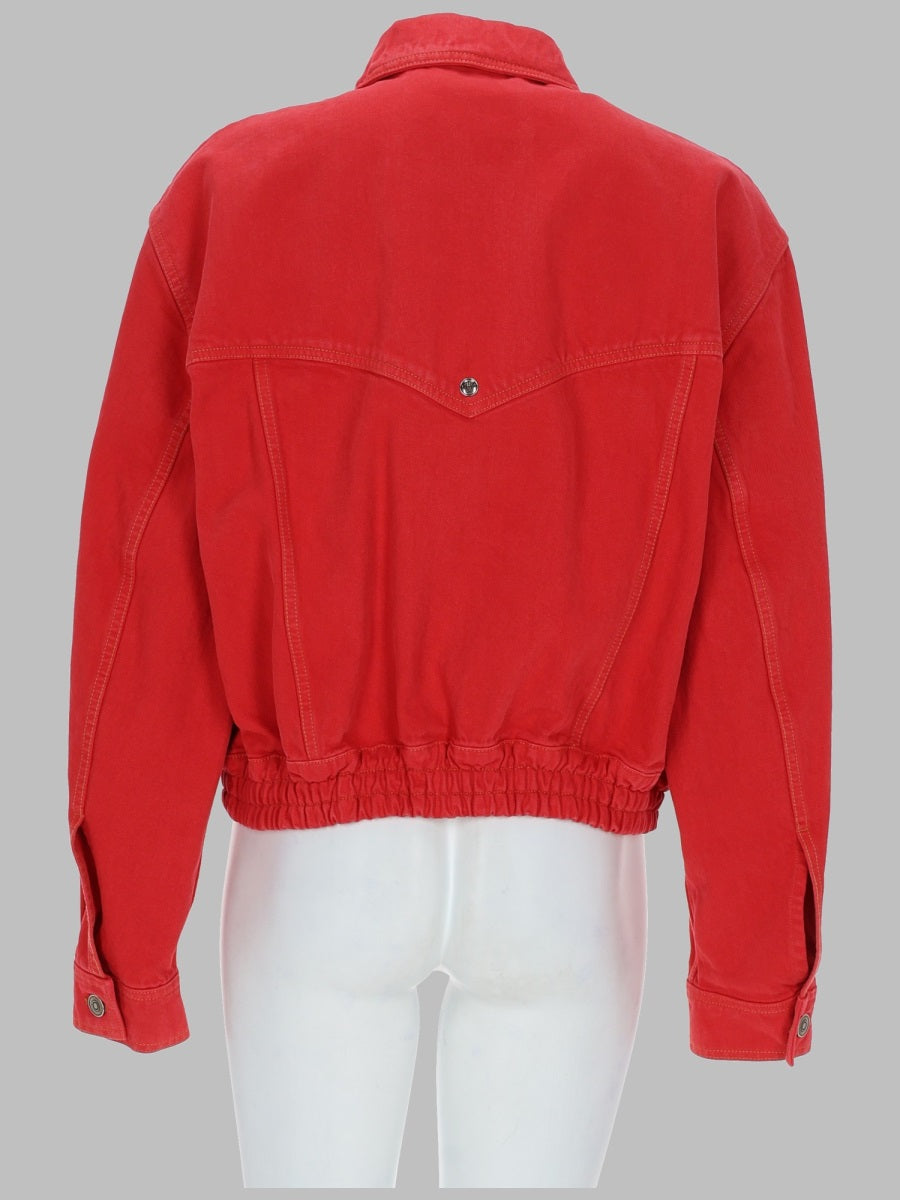 Versace Women Blouson Over In Denim VERSACE