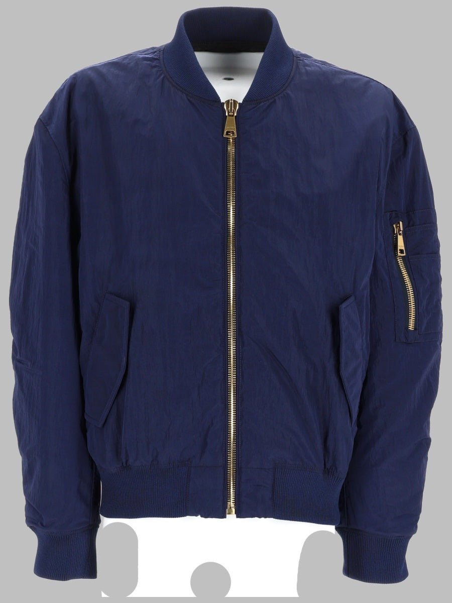 Balmain Men Bomber Con Logo Ricamato BALMAIN