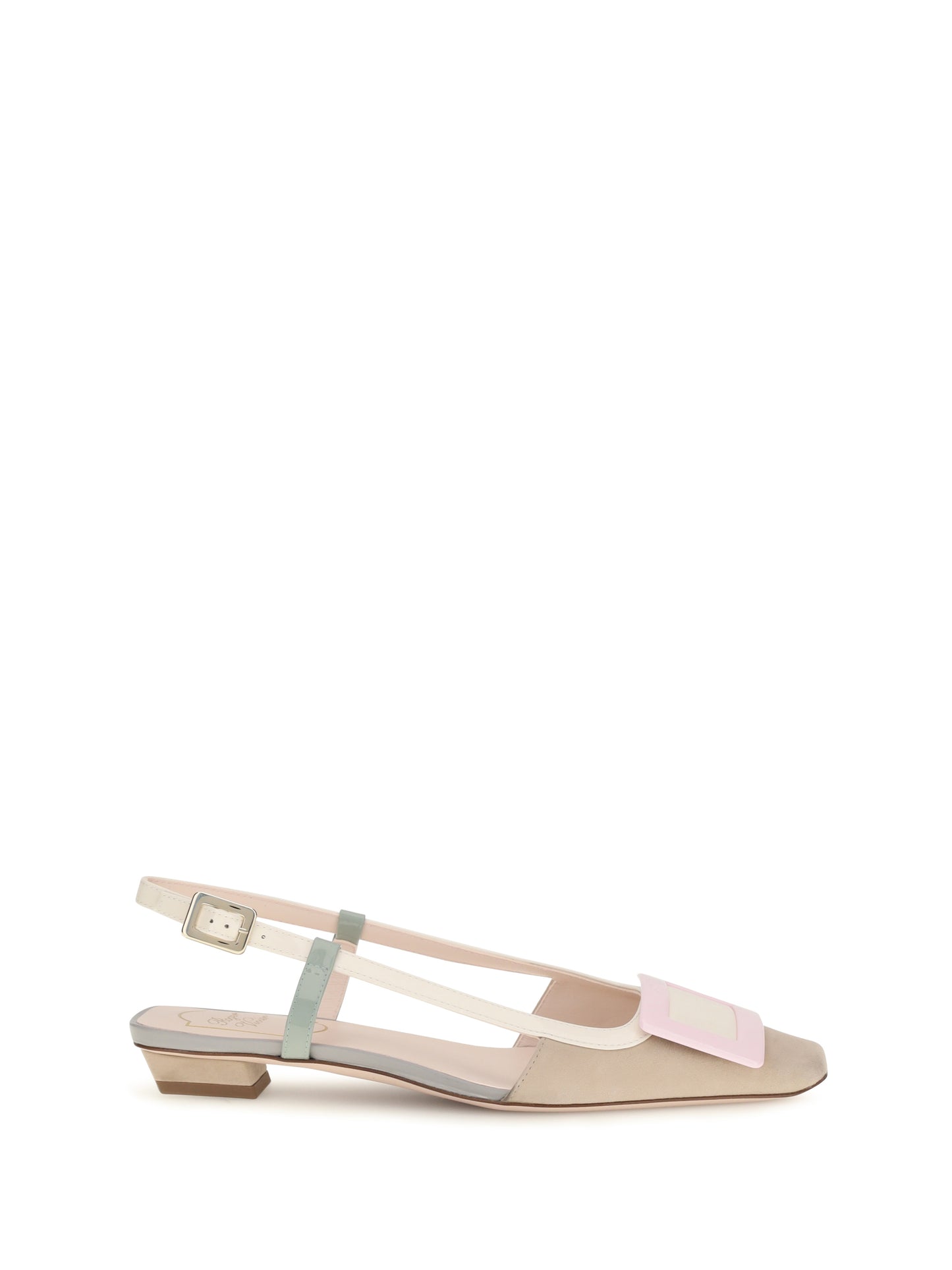 Roger Vivier Women Suede Belle Vivier Slingback Ballerinas ROGER VIVIER