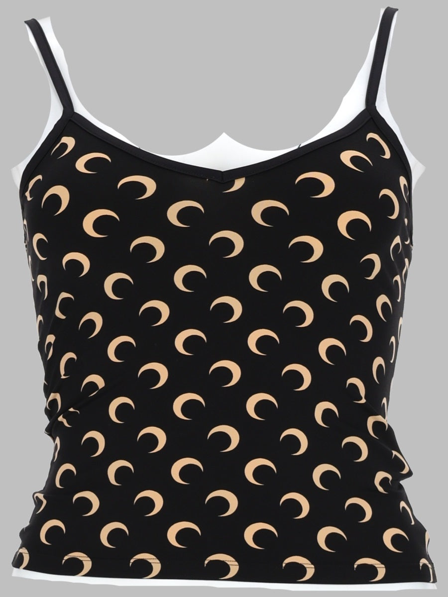 Marine Serre Women Top "Moon" In Jersey MARINE SERRE
