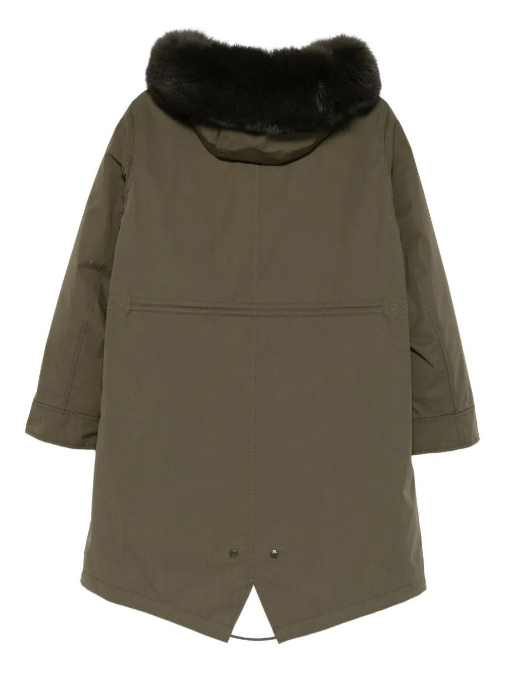 Yves Salomon Women Fur Hood Long Parka YVES SALOMON