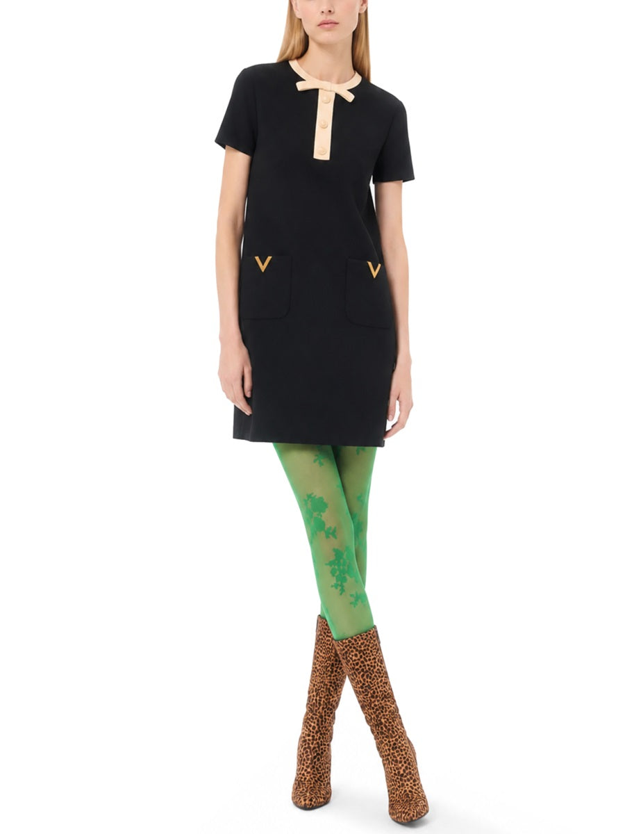 Valentino Women Wool And Silk Mini Dress VALENTINO