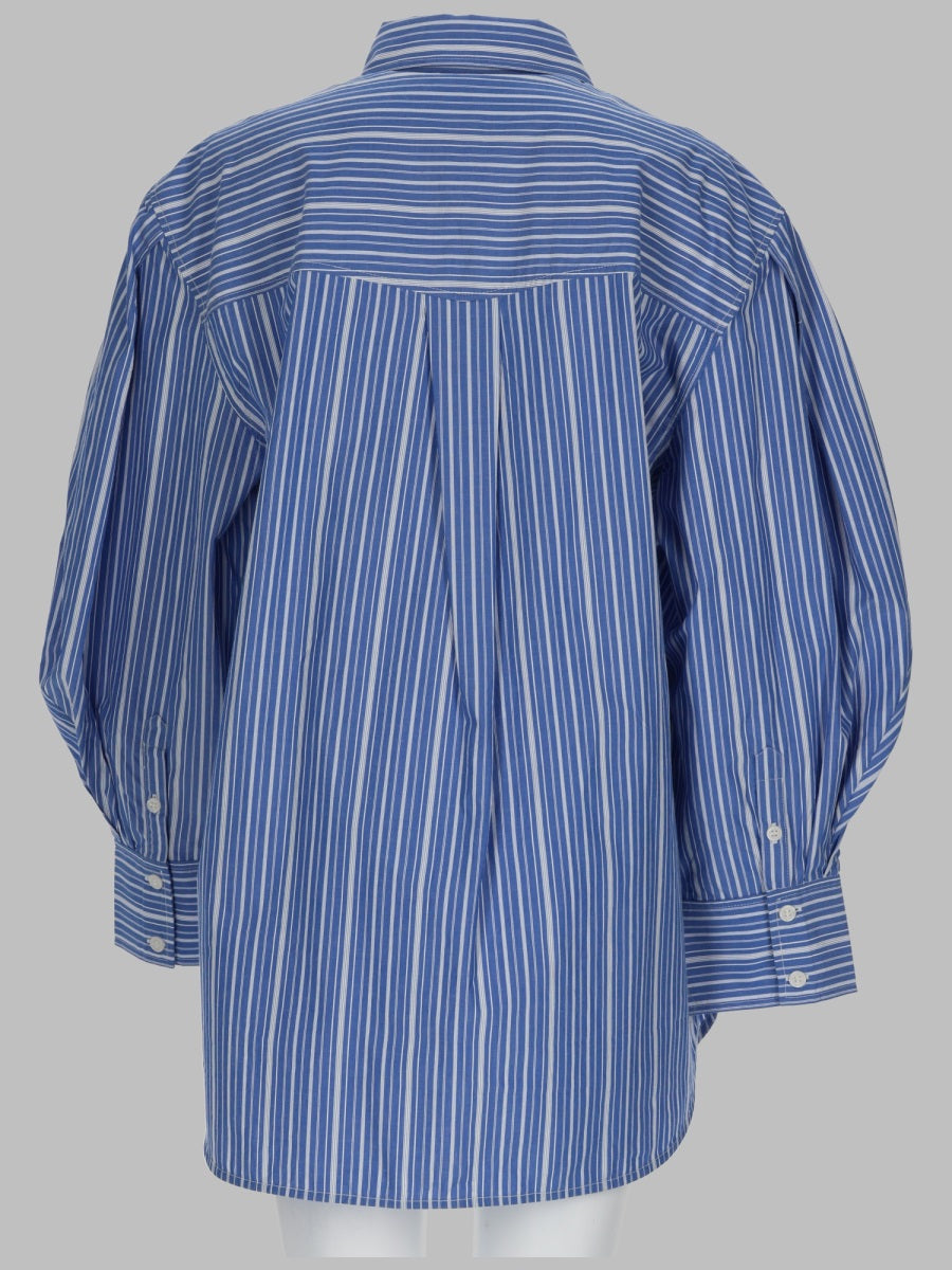 Ganni Women Camicia In Cotone A Righe