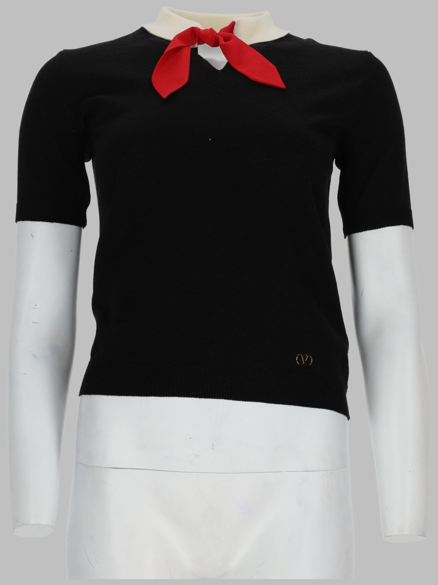 Valentino Women Maglia In Lana Con Fiocco VALENTINO