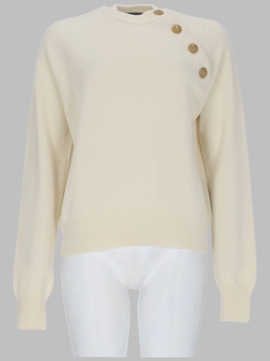 Balmain Women Maglia Con Bottoni Gioiello BALMAIN
