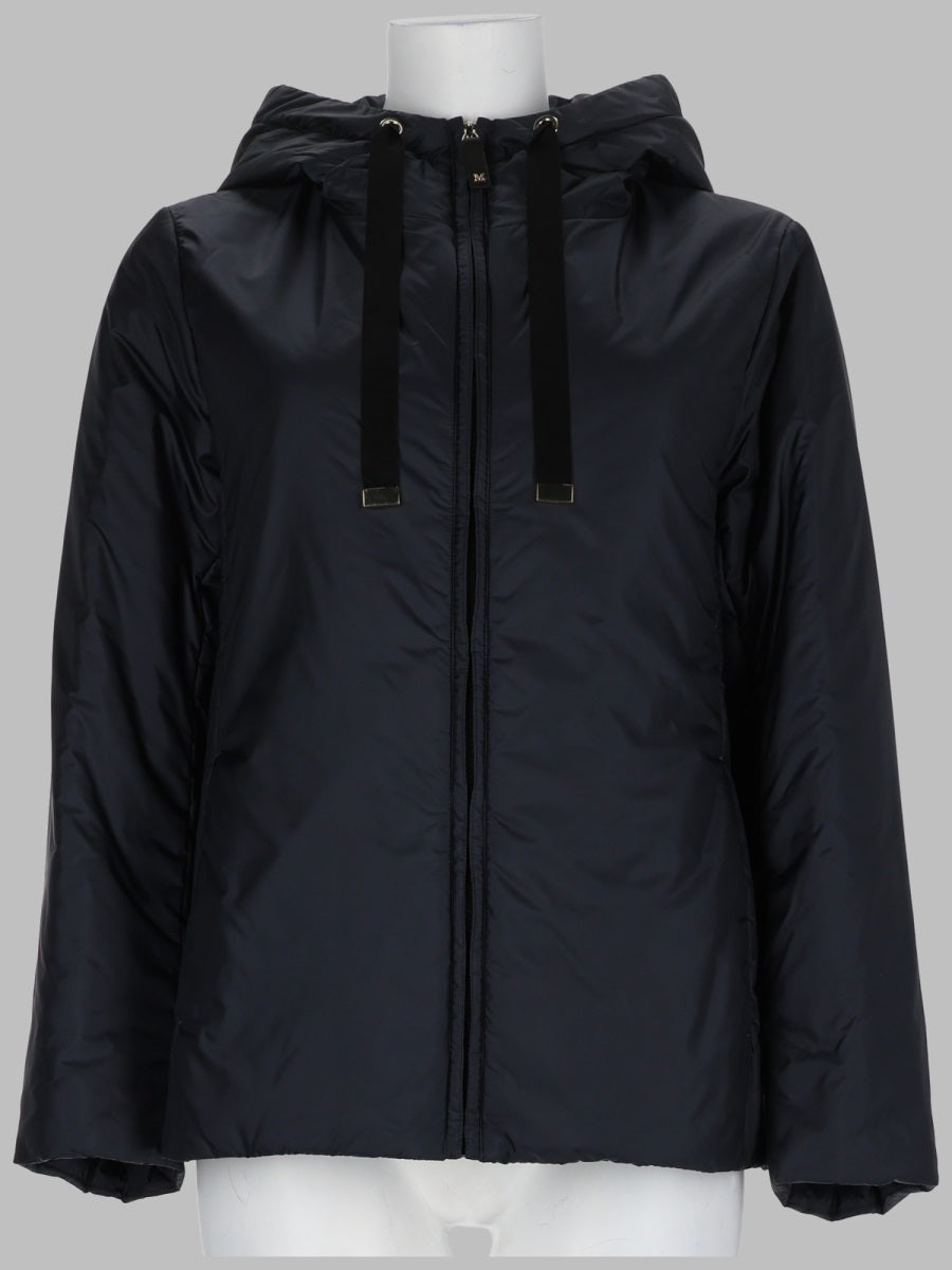 S Max Mara Women Giacca Imbottita Con Cappuccio In Tela Antigoccia S MAX MARA