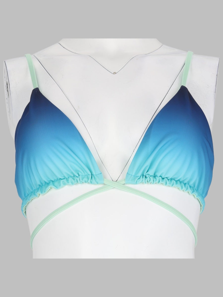 Casablanca Women Top Bikini Con Stampa Gradient E Perline CASABLANCA