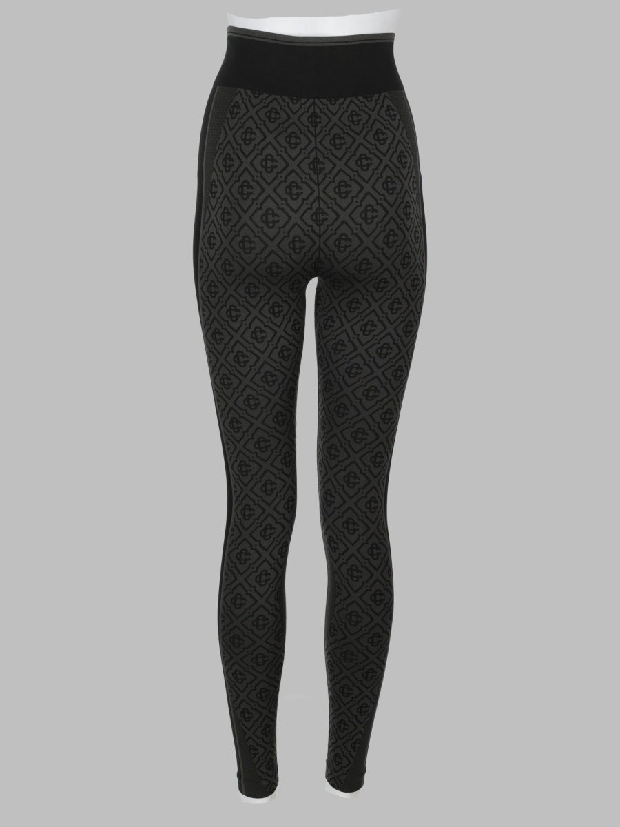 Casablanca Women Leggings Monogram Senza Cuciture CASABLANCA