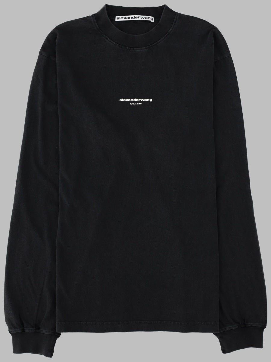 Alexander Wang Women T-Shirt A Manica Lunga Con Logo ALEXANDER WANG