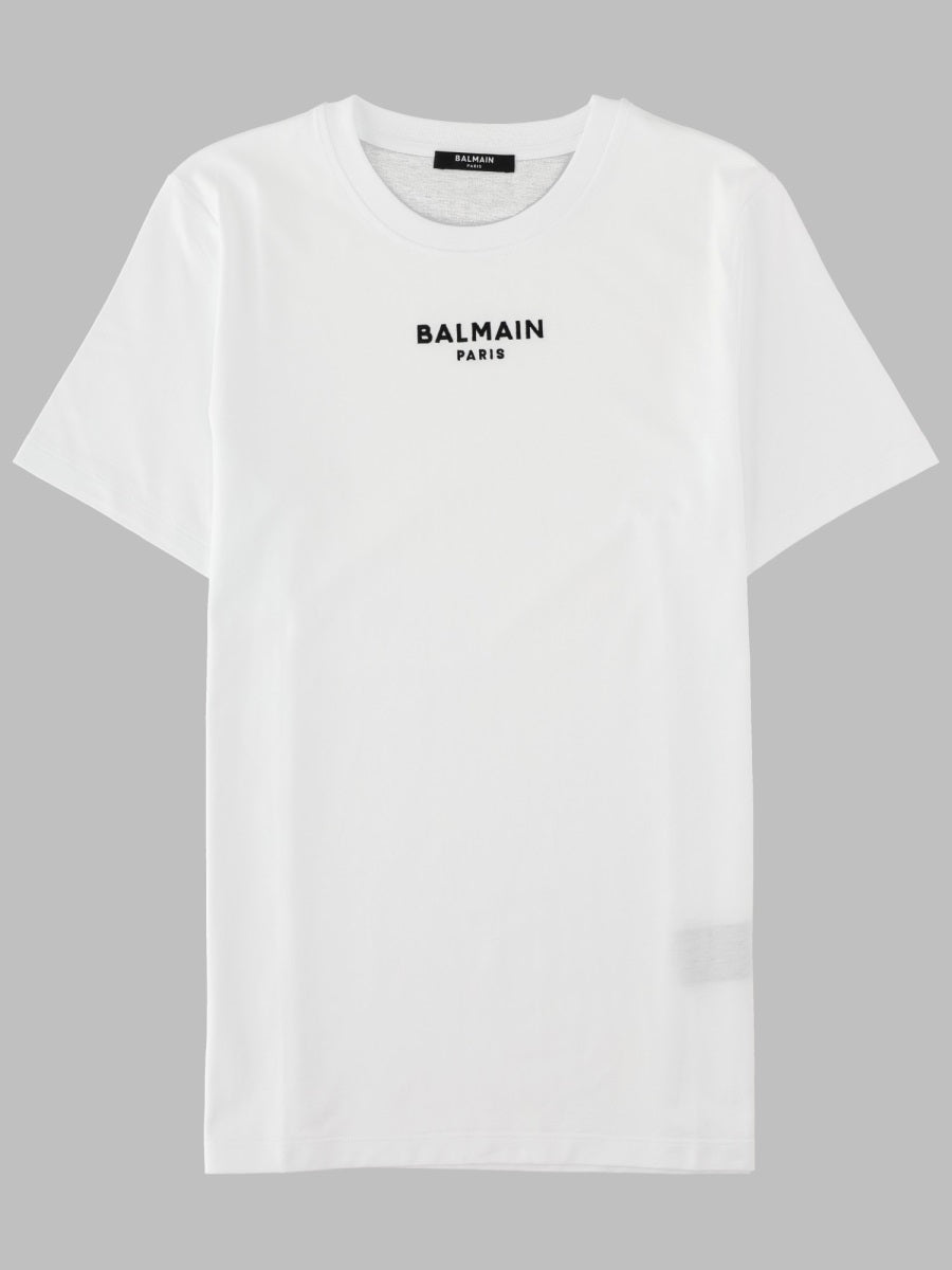 Balmain Women T-Shirt Con Logo Ricamato BALMAIN