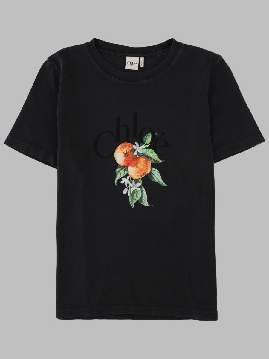 Chloé Women T-Shirt Con Logo In Jersey Di Cotone CHLOE