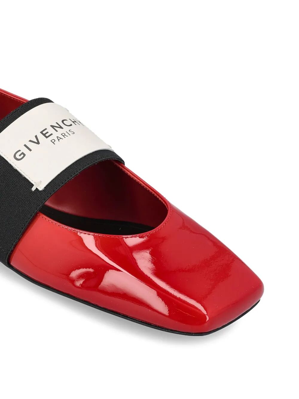 Givenchy Women Sliced Square Ballerinas In Patent Leather GIVENCHY