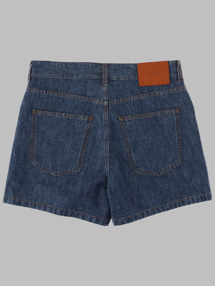 Fendi Women Shorts In Denim FENDI