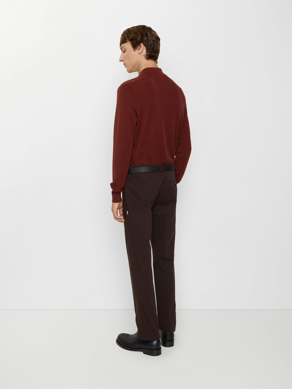 Burberry Men Slim Fit Cotton Chino Trousers BURBERRY