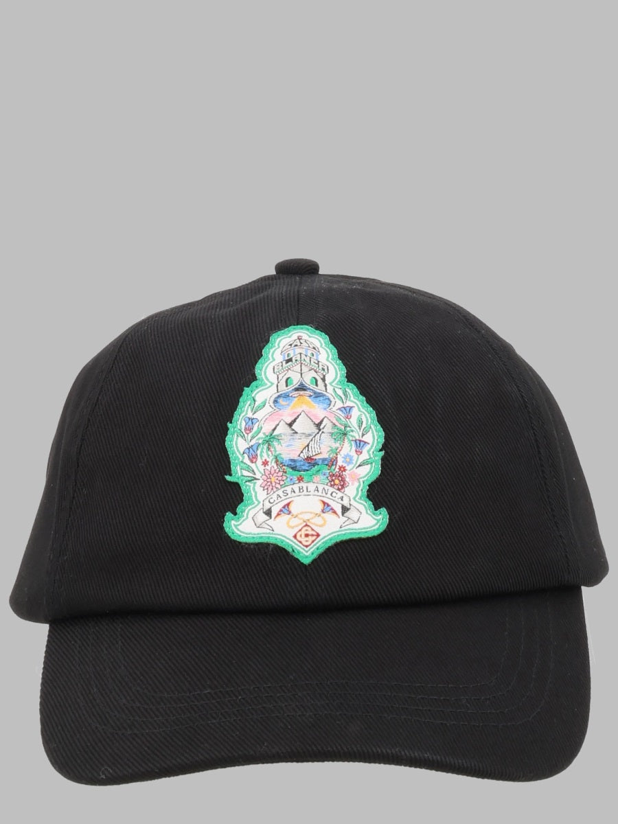 Casablanca Men Cappello Da Baseball Con Patch "Hotel" CASABLANCA