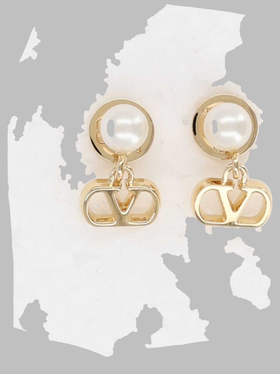 Valentino Garavani Women Orecchini "Vlogo Signature" Con Perla VALENTINO GARAVANI