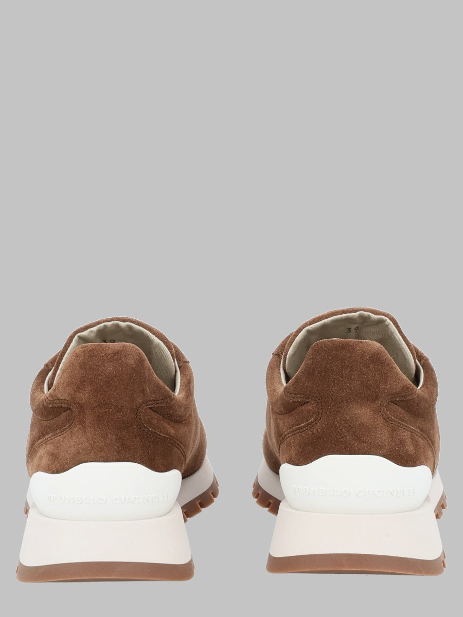 Brunello Cucinelli Women Runner In Camoscio Con Shiny Tab BRUNELLO CUCINELLI