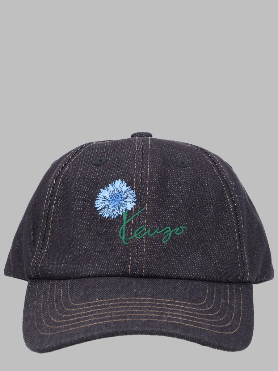 Kenzo Men Cappello Da Baseball Con Logo Ricamato KENZO