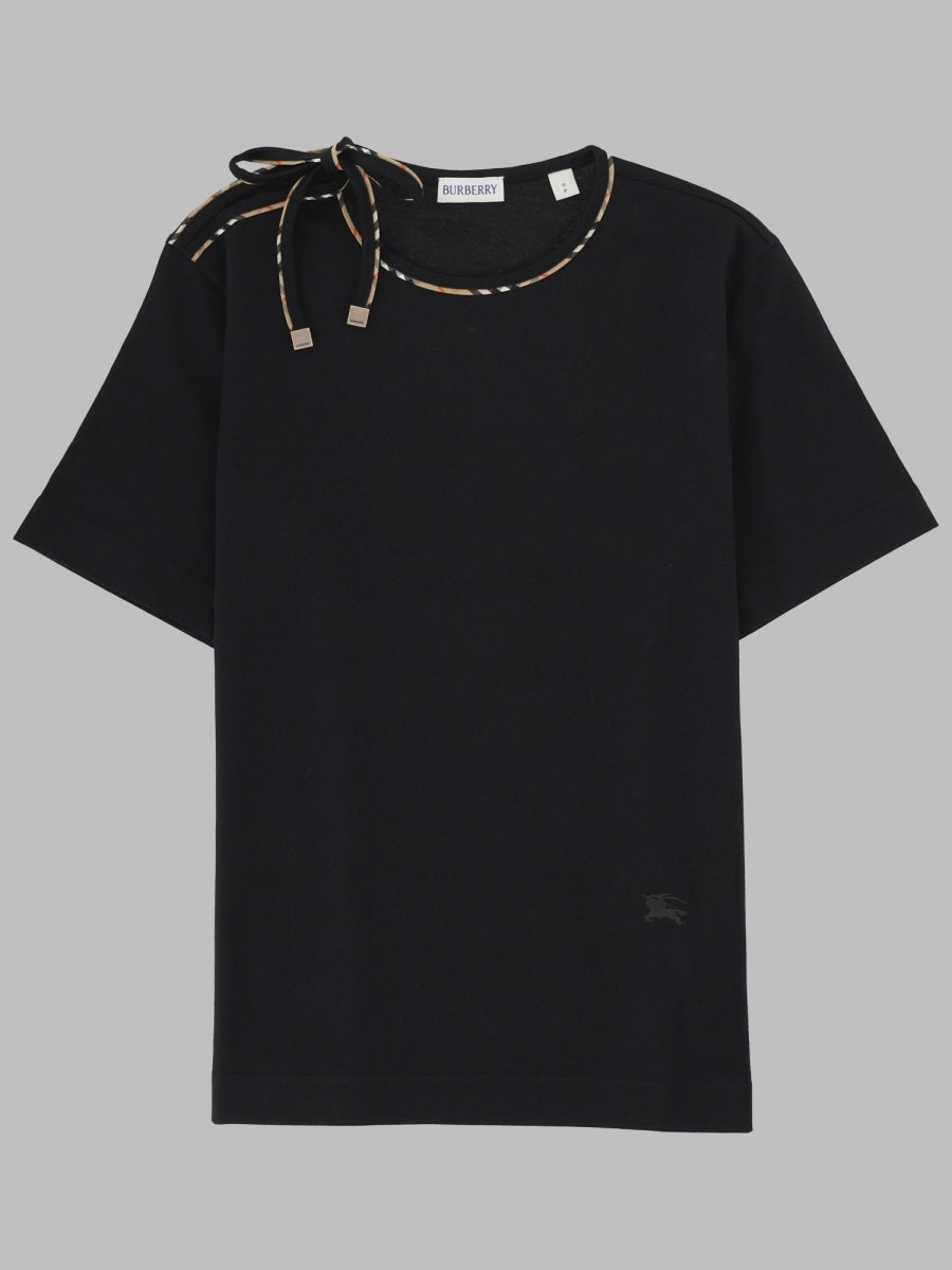 Burberry Women T-Shirt In Cotone Con Fiocco BURBERRY