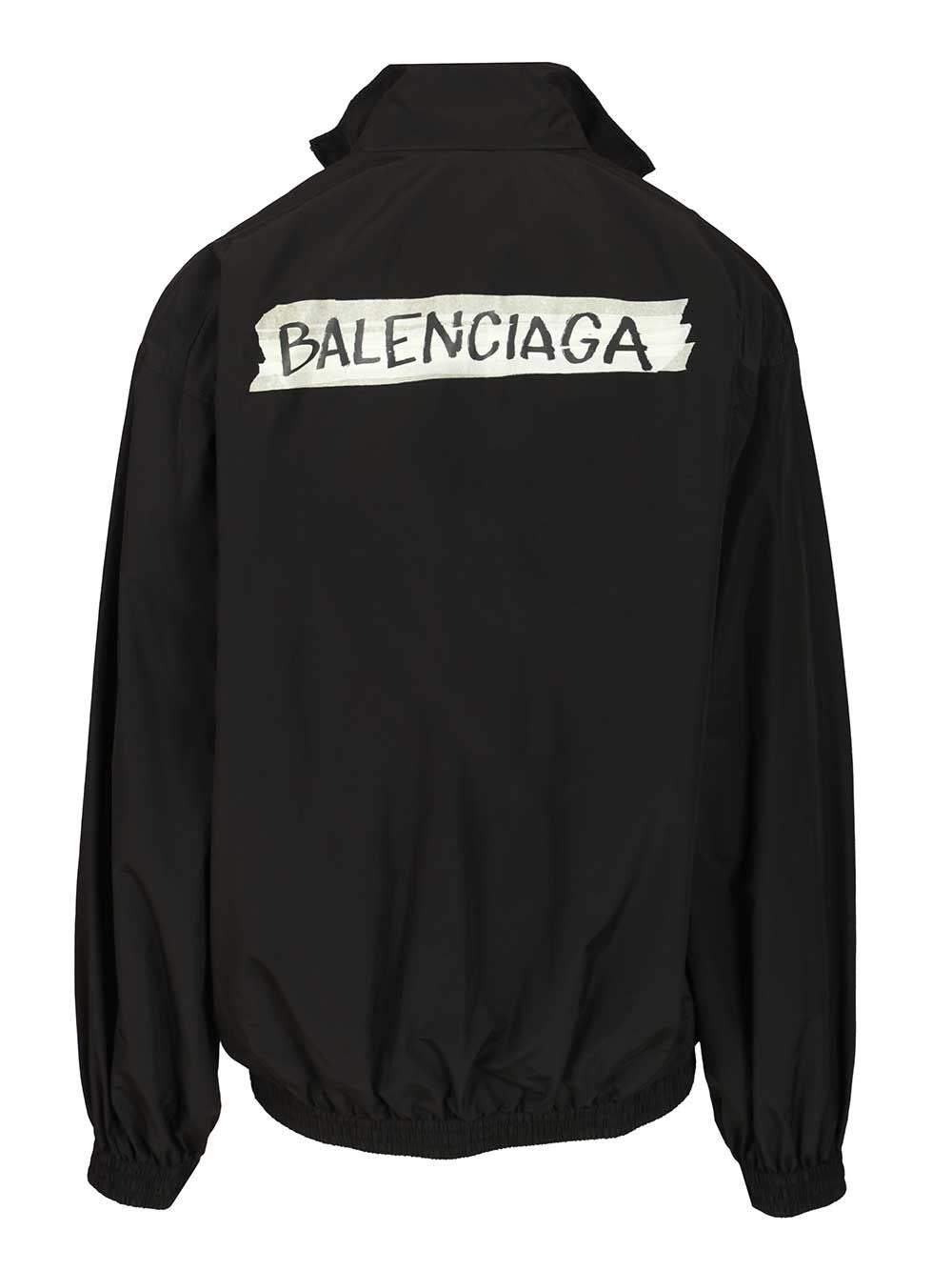Balenciaga Men Masking Tape Tracksuit Jacket BALENCIAGA