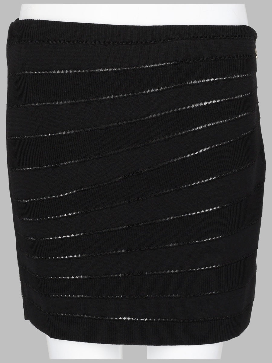 Balmain Women Mini Gonna In Maglia Flechage BALMAIN