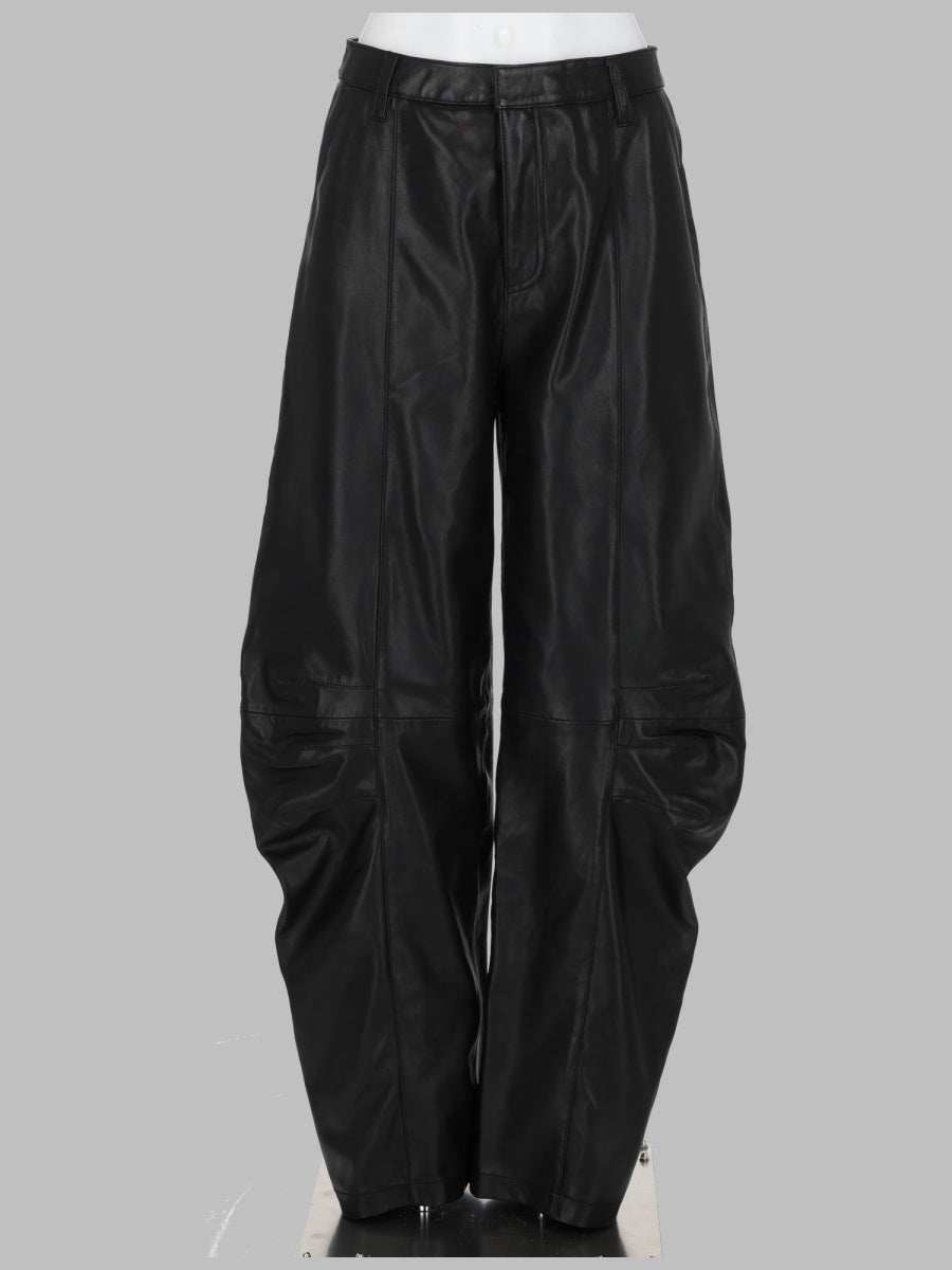 Rotate Women Pantalone Cargo In Pelle ROTATE