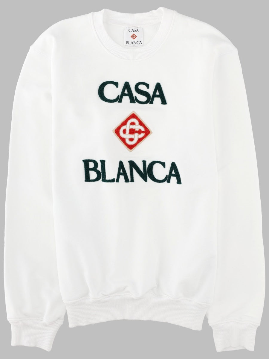 Casablanca Men Felpa Con Logo Ricamato CASABLANCA