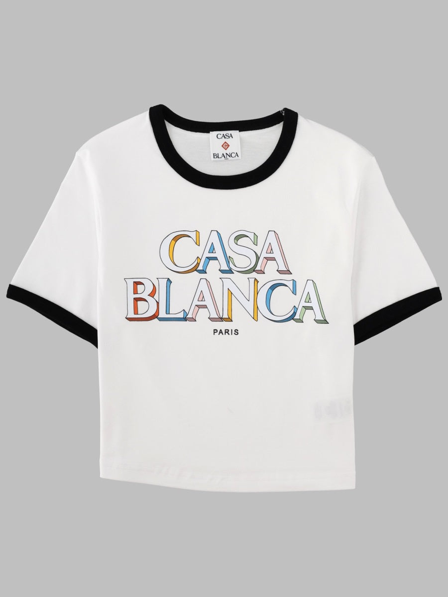 Casablanca Women T-Shirt "Stacked Logo" CASABLANCA