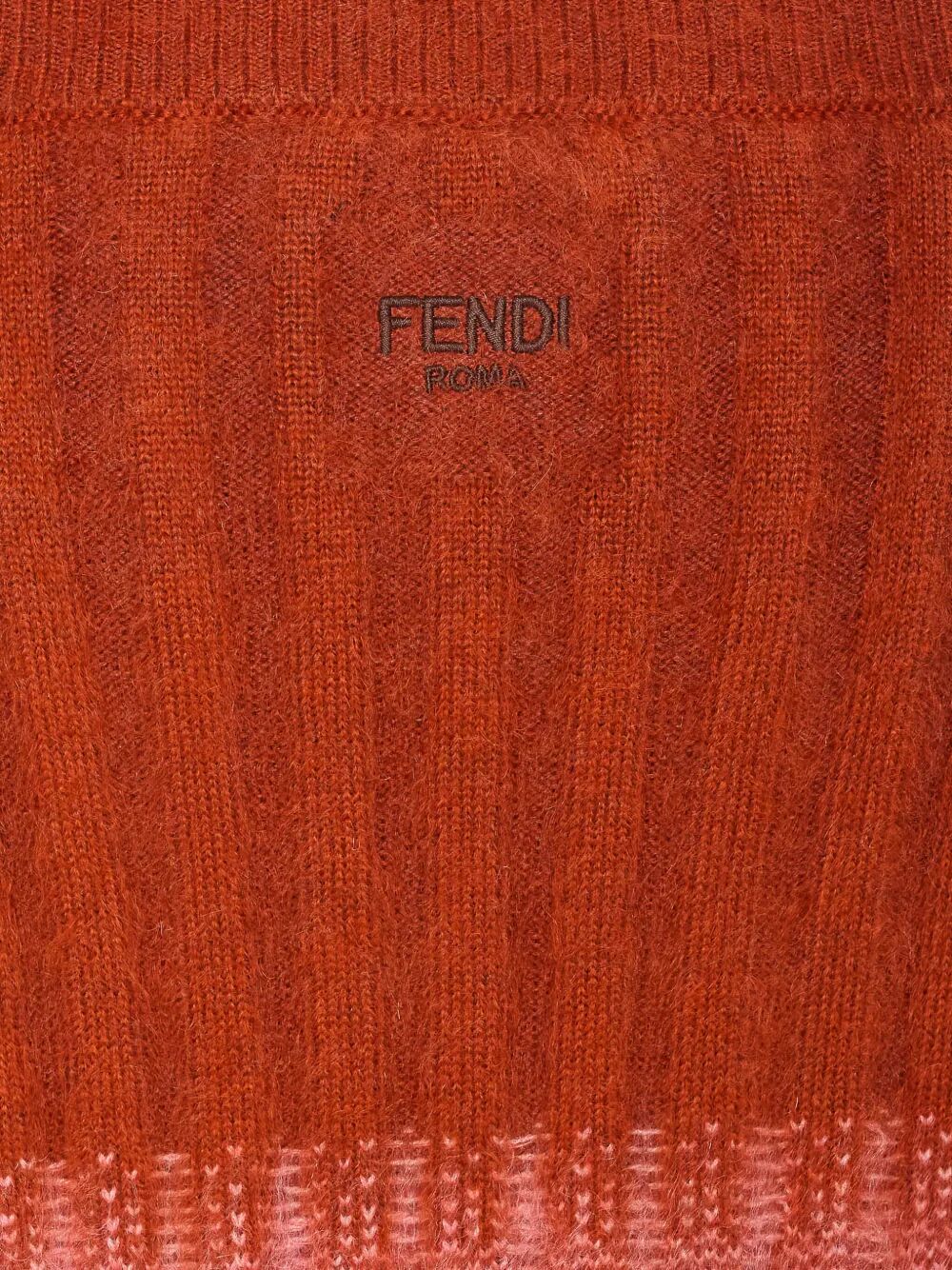 Fendi Women Gradient Mohair And Wool High-Waisted Midi Skirt FENDI