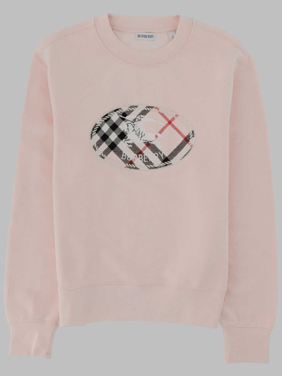 Burberry Women Felpa "Caroline" Con Inserto Check BURBERRY