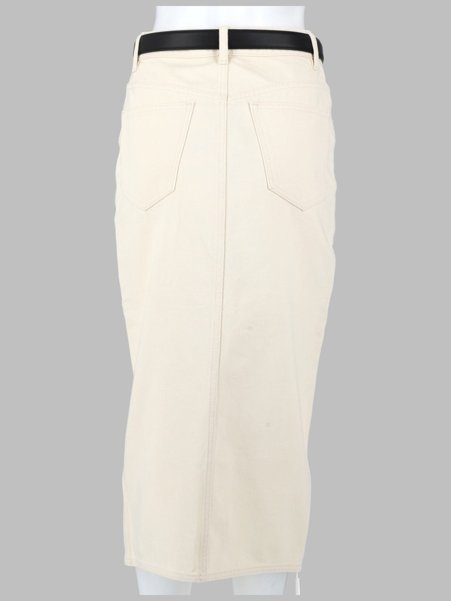 Self-Portrait Women Denim Midi Skirt SELF-PORTRAIT