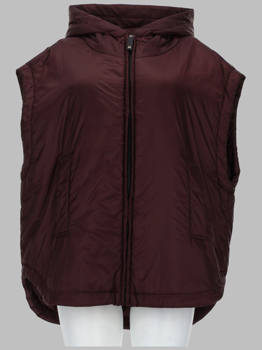 S Max Mara Women Gilet Imbottito Con Cappuccio S MAX MARA