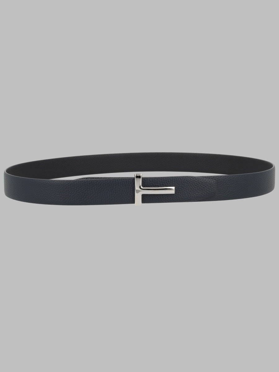 Tom Ford Men Cintura "T Icon" In Pelle Fiore TOM FORD