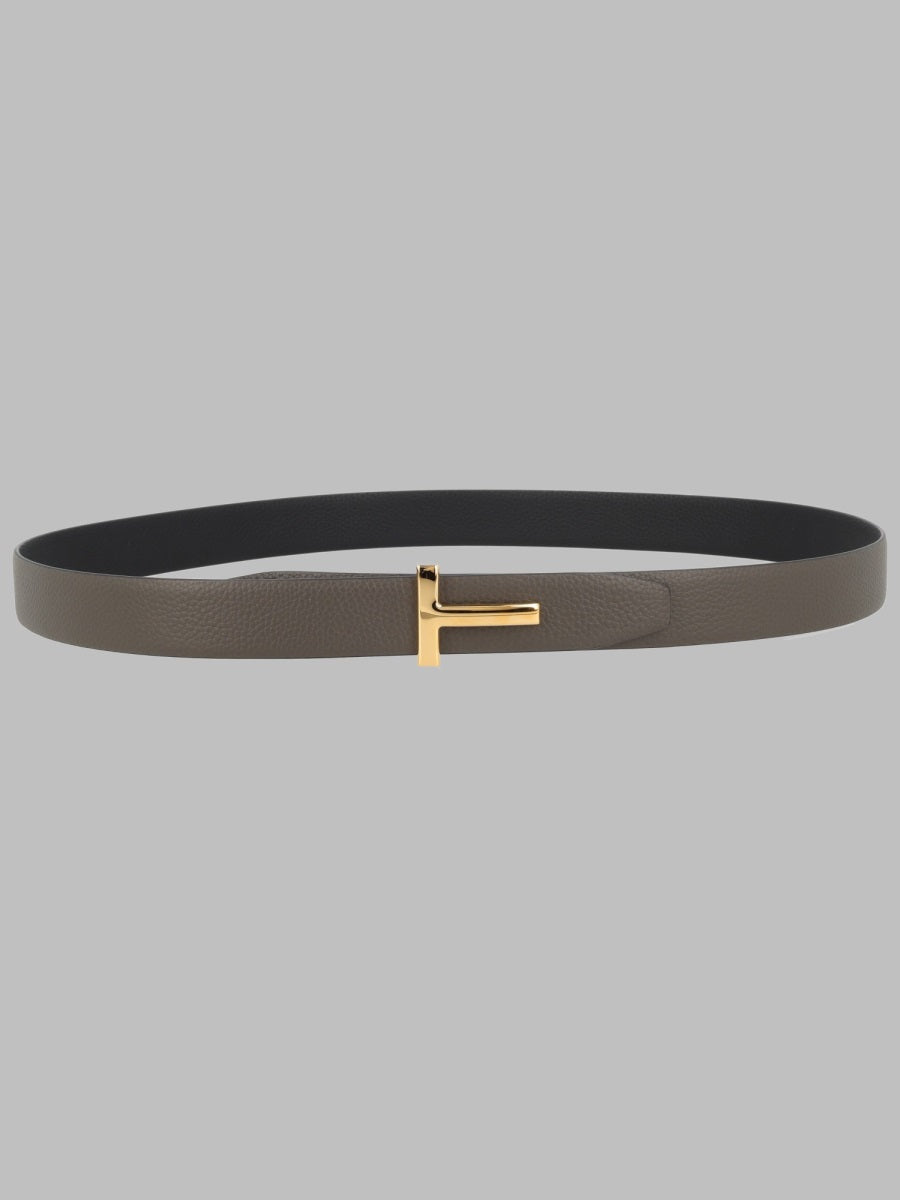 Tom Ford Men Cintura "T Icon" In Pelle Fiore TOM FORD