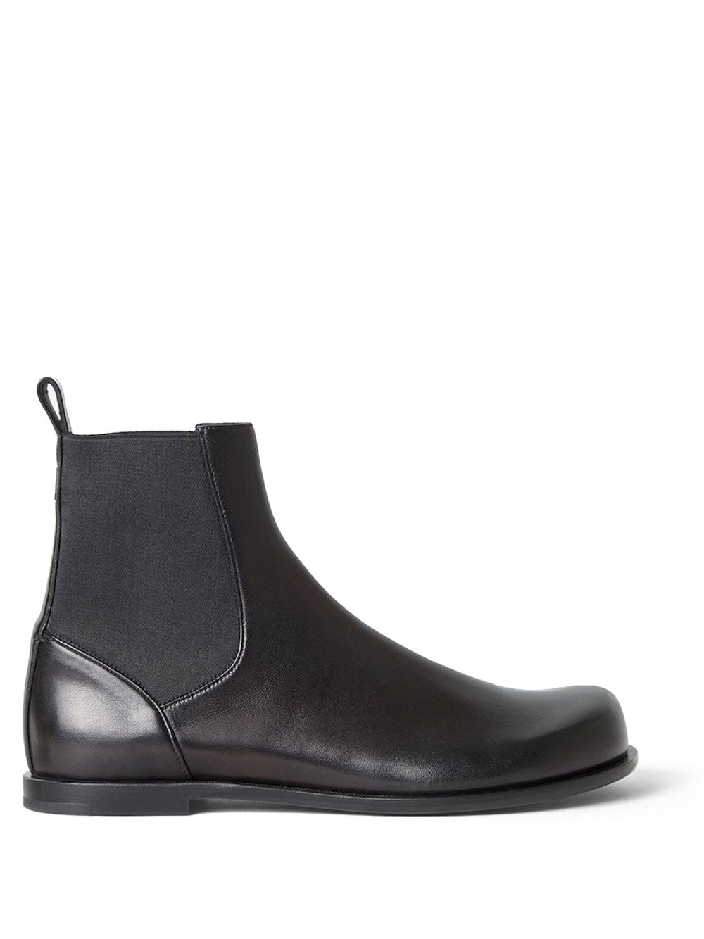 Fendi Men Ff Squared Chelsea Boots In Nappa Leather