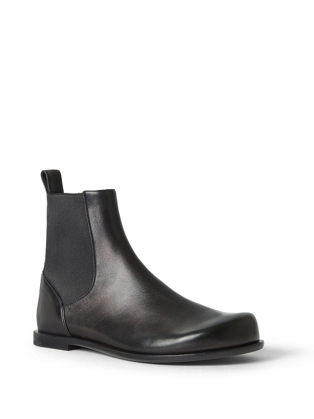 Fendi Men Ff Squared Chelsea Boots In Nappa Leather