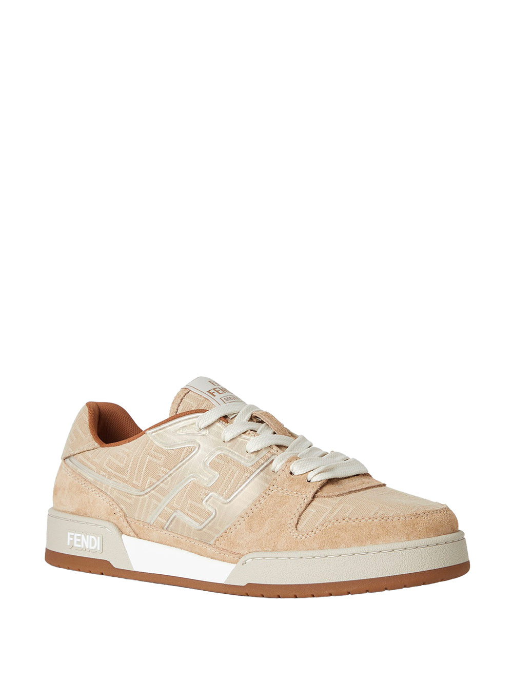 Fendi Men Fendi Match Low Top Sneakers In Jacquard Ff FENDI