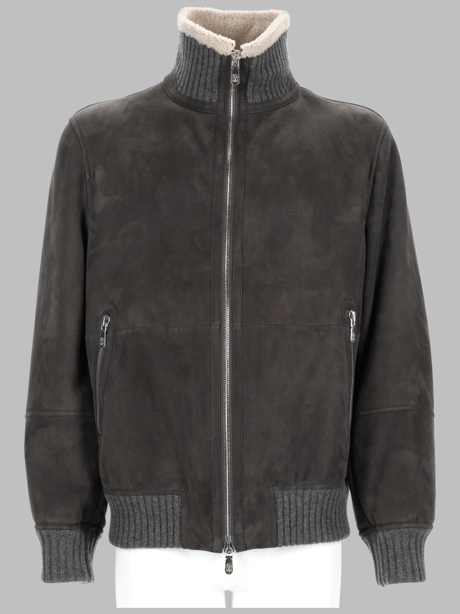 Brunello Cucinelli Men Giacca Bomber In Pelle BRUNELLO CUCINELLI