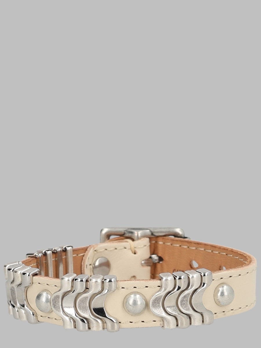 Our Legacy Men Bracciale "Wave" In Pelle OUR LEGACY