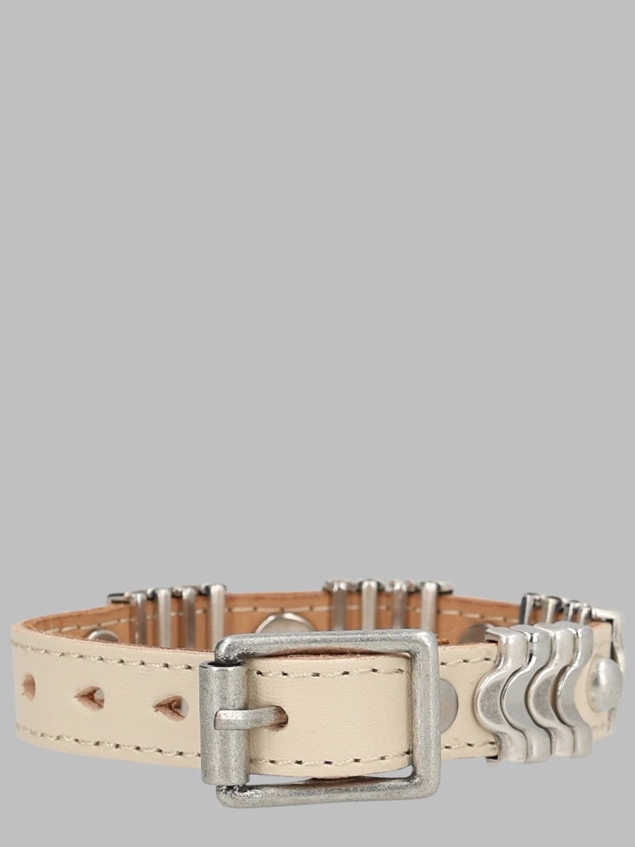 Our Legacy Men Bracciale "Wave" In Pelle OUR LEGACY