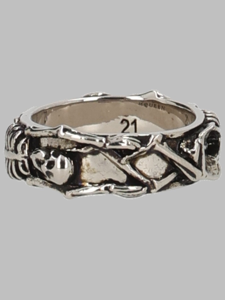 Alexander Mcqueen Men Anello "Dancing Skeleton" ALEXANDER MCQUEEN