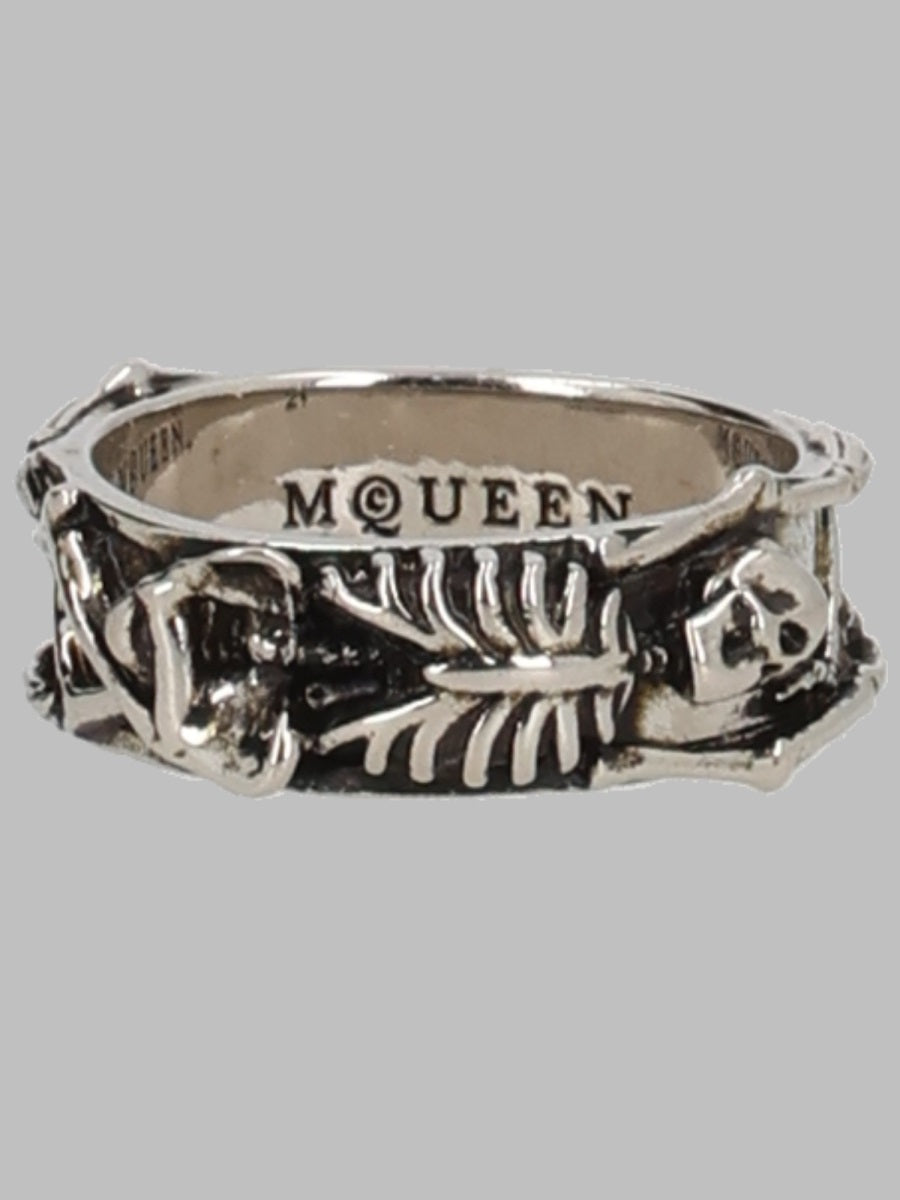 Alexander Mcqueen Men Anello "Dancing Skeleton" ALEXANDER MCQUEEN