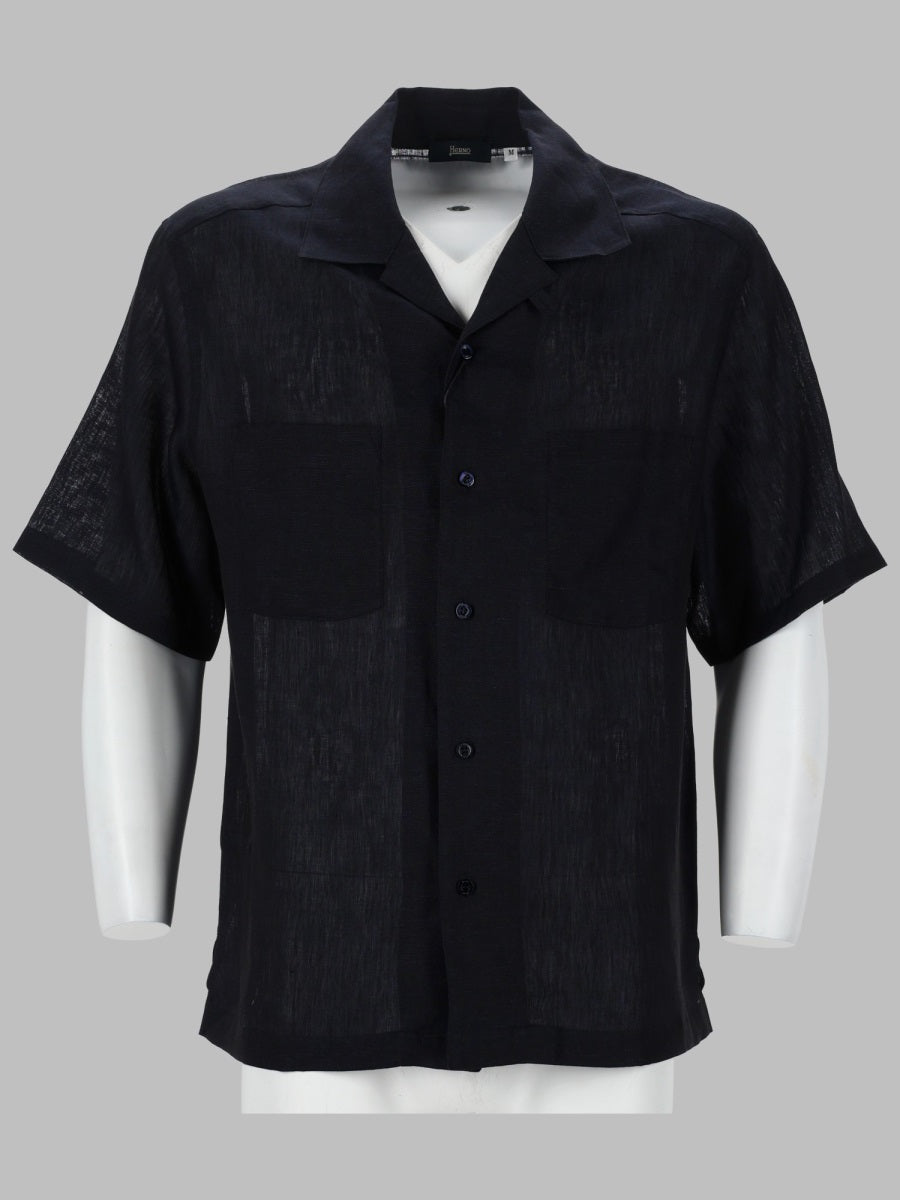 Herno Men Camicia In Lino HERNO