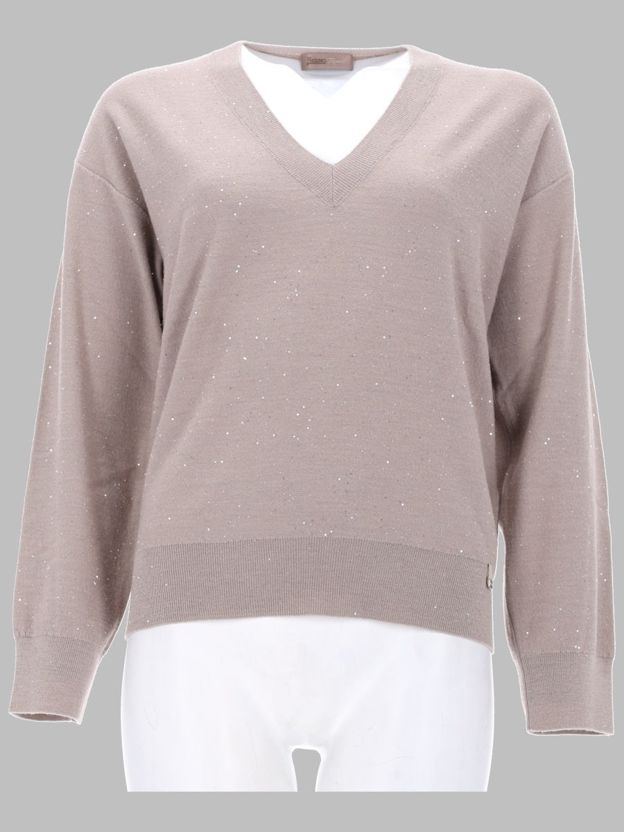 Herno Women Maglia Con Scollo A V HERNO