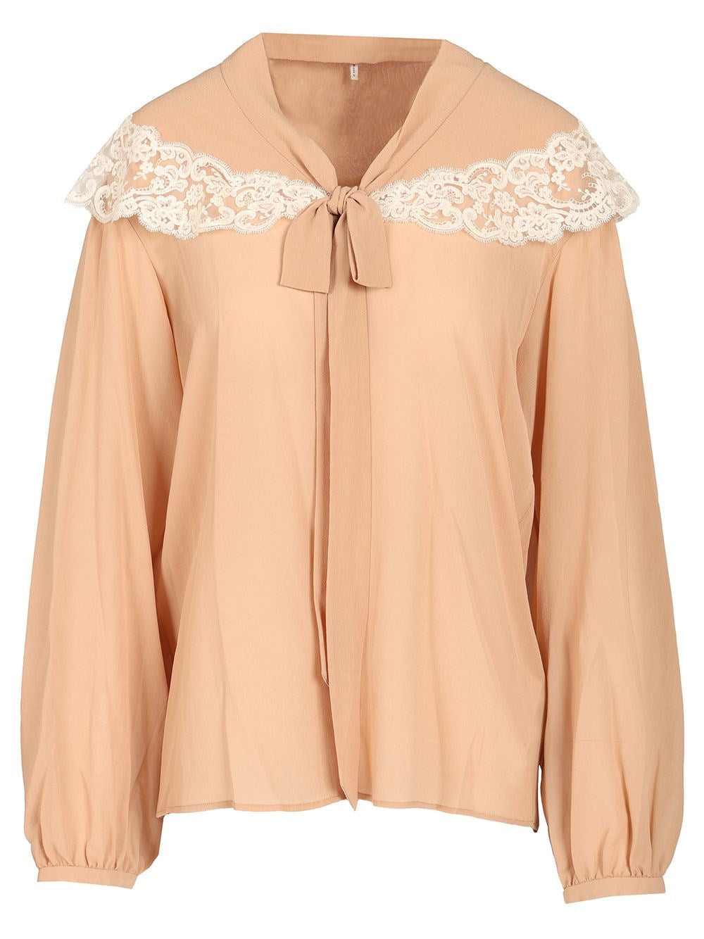 Chloe' Women Shirt With Laces CHLOE